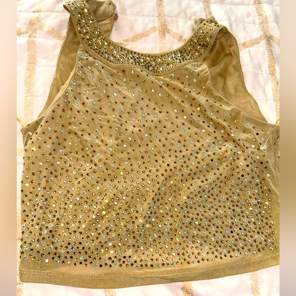 Sequin nude top only worn once